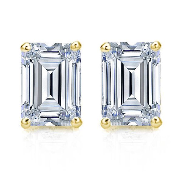 14k yellow plated of 1 mic in 925 sterling silver emerald cut cubic zirconia women's stud earring for gift, Golden;silver
14k yellow plated of 1 mic in 925 sterling silver emerald cut cubic zirconia women's stud earring for gift, Golden;silver