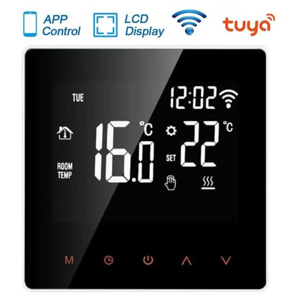 smart home control tuya wifi thermostat gas boiler electric floor heating water el lcd temperature remote for alexa
smart home control tuya wifi thermostat gas boiler electric floor heating water el lcd temperature remote for alexa