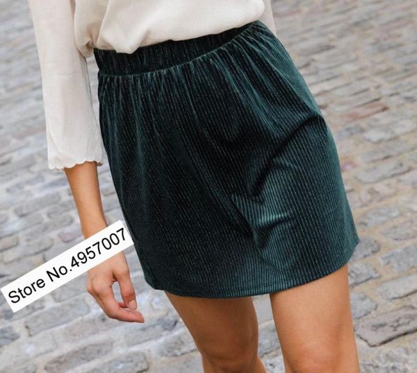 skirts est women green elastic waist short mini skirt with lurex detail, Black
skirts est women green elastic waist short mini skirt with lurex detail, Black