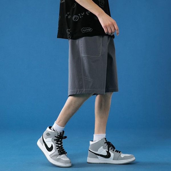 men's shorts 2021 korean summer casual capris thin personality versatile youth high school students, White;black
men's shorts 2021 korean summer casual capris thin personality versatile youth high school students, White;black