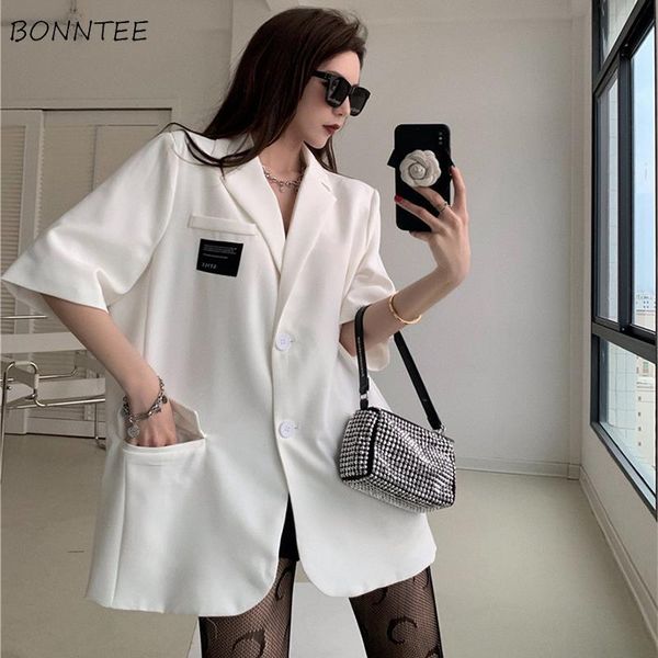 women's suits & blazers women loose high street outwear fashionable solid color pockets half sleeve long summer vintage xs-3xl, White;black
women's suits & blazers women loose high street outwear fashionable solid color pockets half sleeve long summer vintage xs-3xl, White;black