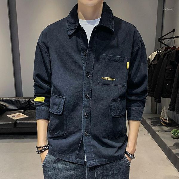 men's jackets jacket jeans long sleeve shirt autumn korean fashion casual wear handsome, Black;brown
men's jackets jacket jeans long sleeve shirt autumn korean fashion casual wear handsome, Black;brown