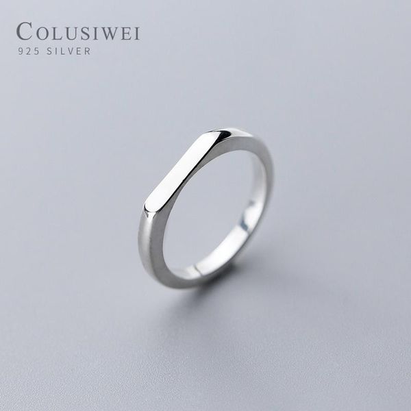 cluster rings colusiwei fahion simple silver rring for women real 925 sterling geometric korean style fine jewelry accessories, Golden;silver
cluster rings colusiwei fahion simple silver rring for women real 925 sterling geometric korean style fine jewelry accessories, Golden;silver