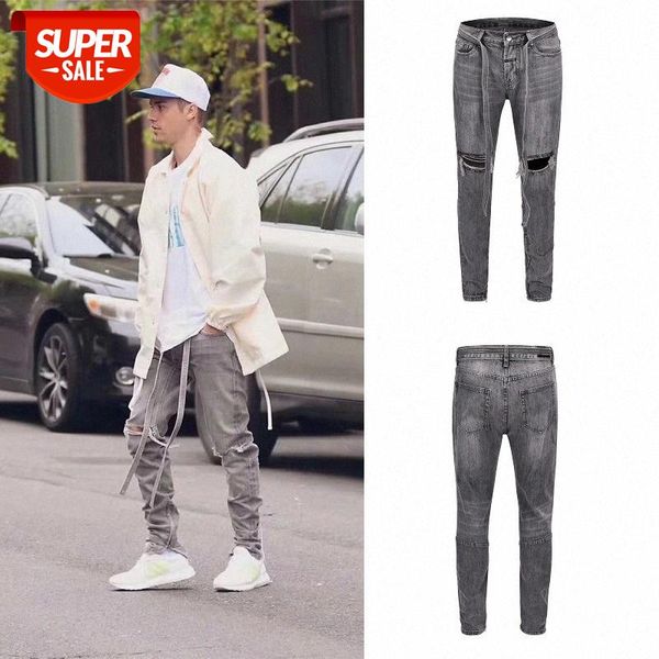 street fog sixth 6th ribbon knife cut hole jeans justinbieber washed destroyed trousers #nd5q, Black
street fog sixth 6th ribbon knife cut hole jeans justinbieber washed destroyed trousers #nd5q, Black