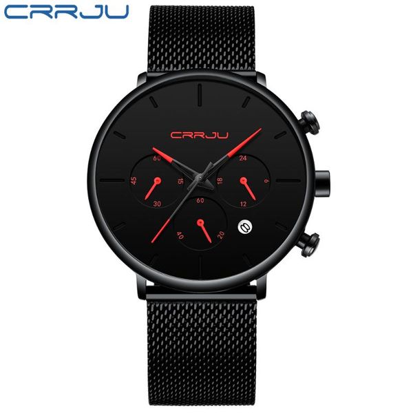 wristwatches crrju business black quartz watch men fashion casual date chronograph steel wrist watches elegant daily dress clocks dropship, Slivery;brown
wristwatches crrju business black quartz watch men fashion casual date chronograph steel wrist watches elegant daily dress clocks dropship, Slivery;brown