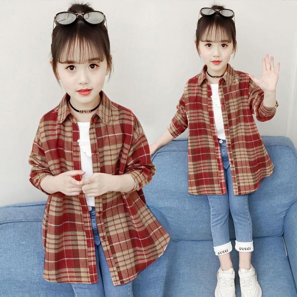 shirts 2021 baby girl plaid blouse school long sleeve for teenage blouses 10 12 years clothing kids spring summer, White;black
shirts 2021 baby girl plaid blouse school long sleeve for teenage blouses 10 12 years clothing kids spring summer, White;black