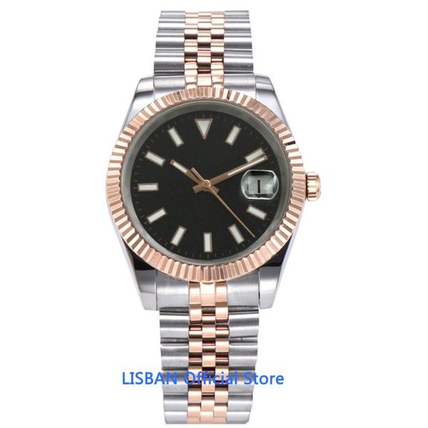 wristwatches 40mm sterile dial mens automatic mechanical watch rose gold luxury sapphire glass luminous waterproof calendar wristwatch men, Slivery;brown
wristwatches 40mm sterile dial mens automatic mechanical watch rose gold luxury sapphire glass luminous waterproof calendar wristwatch men, Slivery;brown