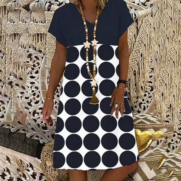 casual dresses women summer 2021 v neck floral print boho beach dress elegant short sleeve a line mini wrap sundress robe, Black;gray
casual dresses women summer 2021 v neck floral print boho beach dress elegant short sleeve a line mini wrap sundress robe, Black;gray