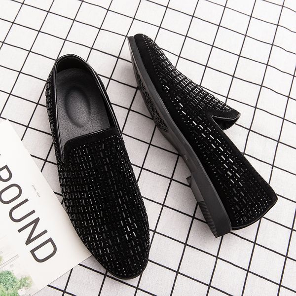 2022 new pointed toe embroidery rhinestone flat shoes for men male wedding dress prom homecoming shoes zapatos hombre vestir, Black
2022 new pointed toe embroidery rhinestone flat shoes for men male wedding dress prom homecoming shoes zapatos hombre vestir, Black