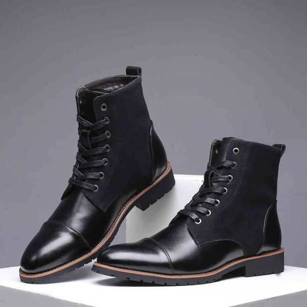 boots pu leather lace-up shoes men vintage british military laarzen herfst winter plus size, Black
boots pu leather lace-up shoes men vintage british military laarzen herfst winter plus size, Black