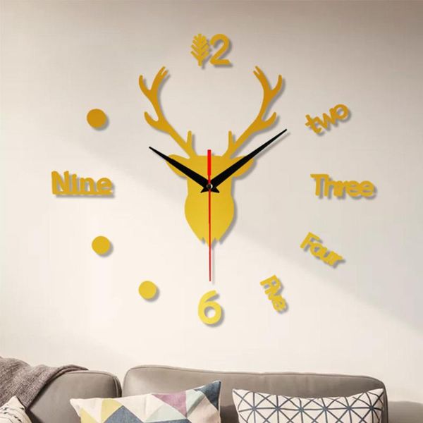 navidad modern large 3d mirror surface wall clock wall sticker home office room diy decor home decor accessories natal deer
navidad modern large 3d mirror surface wall clock wall sticker home office room diy decor home decor accessories natal deer