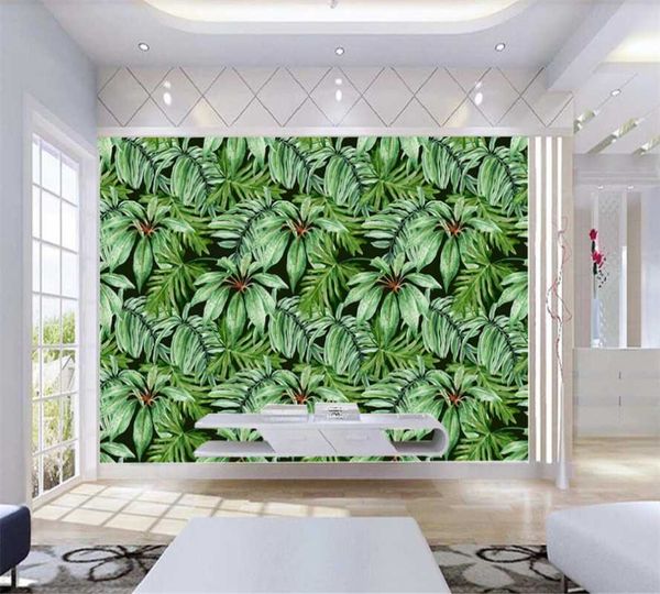 custom 3d wallpaper mural tropical rainforest plant green banana leaf background wall
custom 3d wallpaper mural tropical rainforest plant green banana leaf background wall