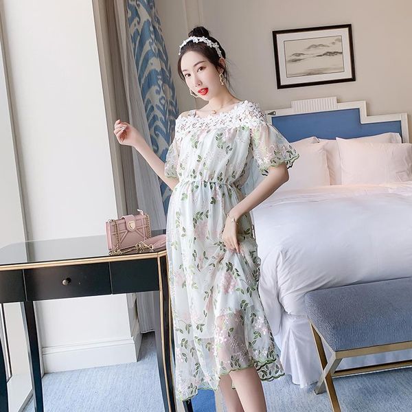 maternity dresses 2021 summer fashion style loose pregnant women dress short sleeve hollow out lace shoulder patchwork floral nice, White
maternity dresses 2021 summer fashion style loose pregnant women dress short sleeve hollow out lace shoulder patchwork floral nice, White