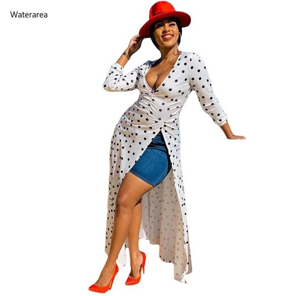 casual dresses summer women dot print v-neck long sleeve high split maxi dress lady night club party fashion beach blouse, Black;gray
casual dresses summer women dot print v-neck long sleeve high split maxi dress lady night club party fashion beach blouse, Black;gray