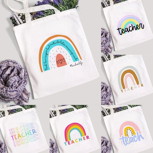 evening bags teach love inspire rainbow women canvas tote shopping bag teacher life reusable eco shopper shoulder book fashion gift
evening bags teach love inspire rainbow women canvas tote shopping bag teacher life reusable eco shopper shoulder book fashion gift