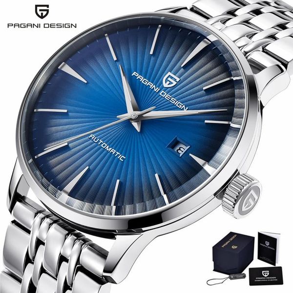 wristwatches automatic men's mechanical watch stainless steel business luxury for pagani design brand fashion hours, Slivery;brown
wristwatches automatic men's mechanical watch stainless steel business luxury for pagani design brand fashion hours, Slivery;brown