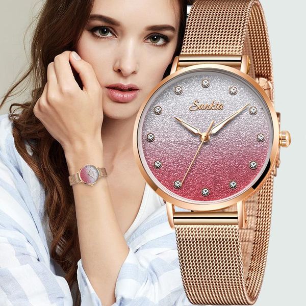 wristwatches sunkta 2021 listing rose gold women watches quartz watch ladies female girl clock relogio feminino+box, Slivery;brown
wristwatches sunkta 2021 listing rose gold women watches quartz watch ladies female girl clock relogio feminino+box, Slivery;brown