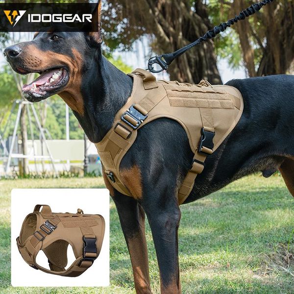 idogear tactical dog harness vest w/ handle molle padded training dog tactical hunting plate carrier adjustable 3316, Camo;black
idogear tactical dog harness vest w/ handle molle padded training dog tactical hunting plate carrier adjustable 3316, Camo;black