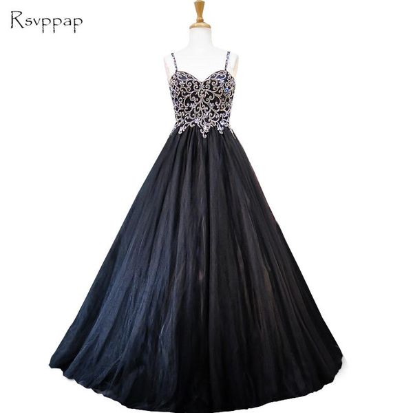 party dresses long evening dress 2021 arrival sweetheart beaded floor length black tulle backless women formal gowns, White;black
party dresses long evening dress 2021 arrival sweetheart beaded floor length black tulle backless women formal gowns, White;black