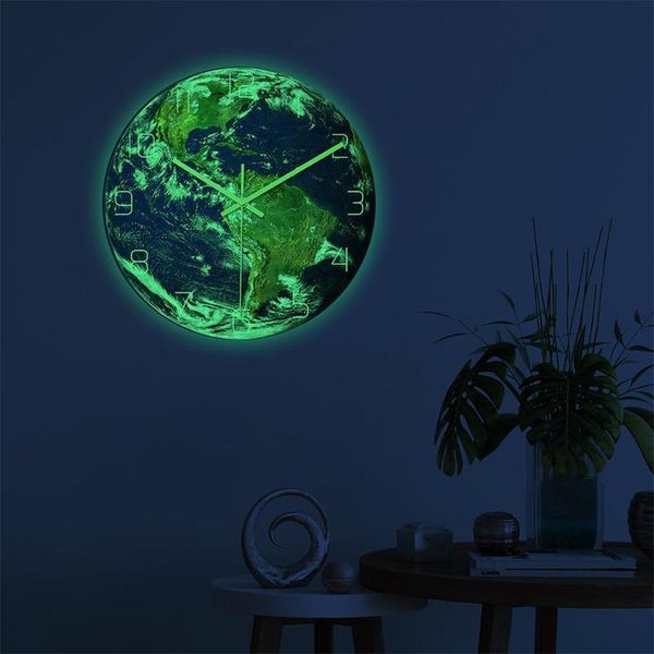 wall clocks luminous earth clock acrylic material silent home living room decor modern art decal
wall clocks luminous earth clock acrylic material silent home living room decor modern art decal