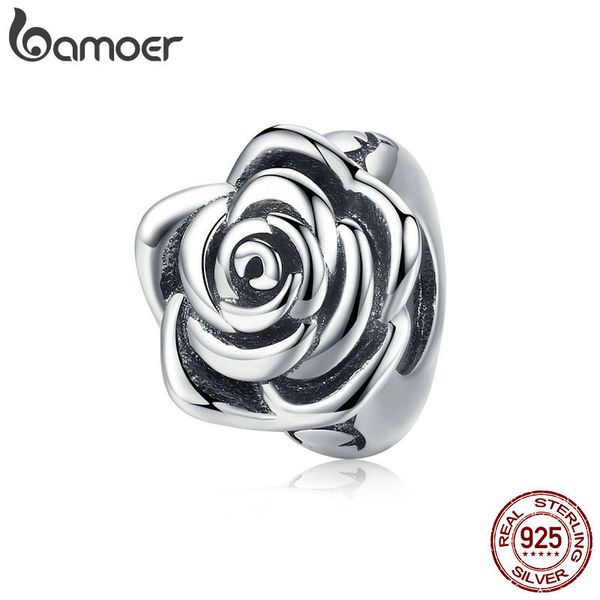 bamoer romantic new 925 sterling silver rose flower buds beads fit charms bracelets diy beads sterling silver jewelry scc1101 q0531, Black
bamoer romantic new 925 sterling silver rose flower buds beads fit charms bracelets diy beads sterling silver jewelry scc1101 q0531, Black