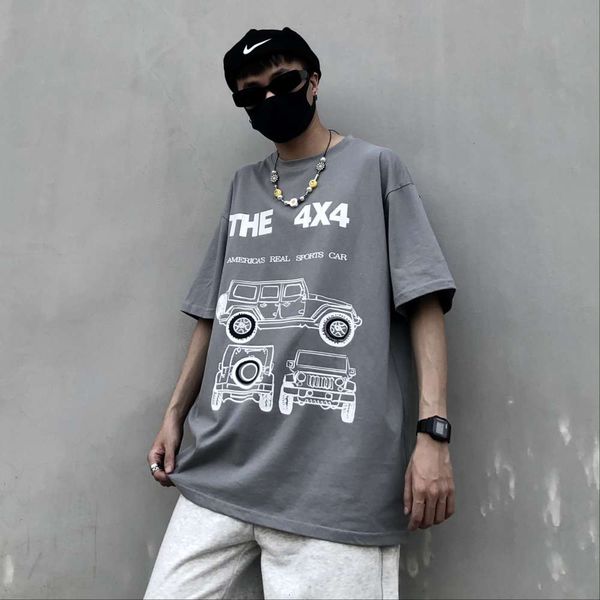 high street short sleeve t-shirt men's summer loose niche dign, White;black
high street short sleeve t-shirt men's summer loose niche dign, White;black