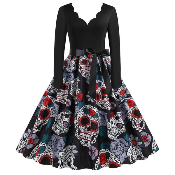 casual dresses halloween wholesale women dress long elegant party prom evening v-neck floral print sleeve, Black;gray
casual dresses halloween wholesale women dress long elegant party prom evening v-neck floral print sleeve, Black;gray