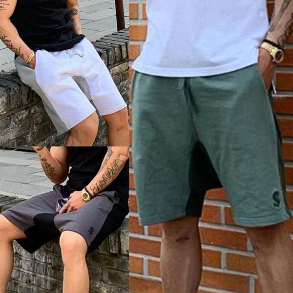 men's shorts 2021 men's casual sports solid color sweatpants block drawstring men elastic waist pockets short pants for running, White;black
men's shorts 2021 men's casual sports solid color sweatpants block drawstring men elastic waist pockets short pants for running, White;black