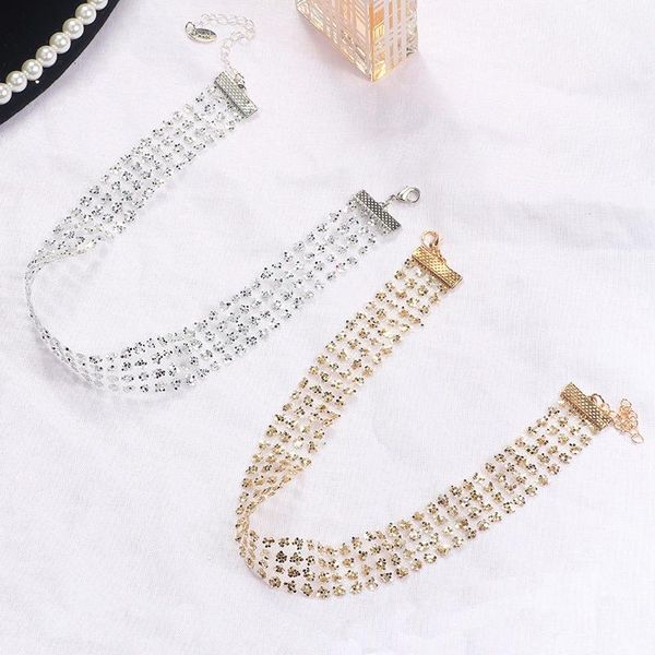 fashion popular fake collar choker necklace sequined colour women statement necklace, Golden;silver
fashion popular fake collar choker necklace sequined colour women statement necklace, Golden;silver