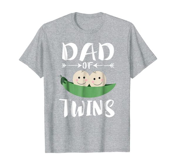 dad of twins t-shirt new daddy father parent gift, White;black 
dad of twins t-shirt new daddy father parent gift, White;black