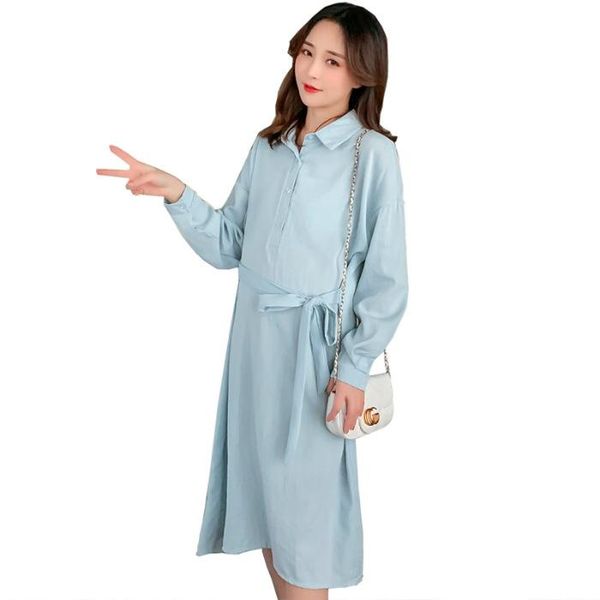 maternity dresses 2021 spring and autumn pregnant women shirt dress cotton loose pregnancy elegant with belt, White
maternity dresses 2021 spring and autumn pregnant women shirt dress cotton loose pregnancy elegant with belt, White
