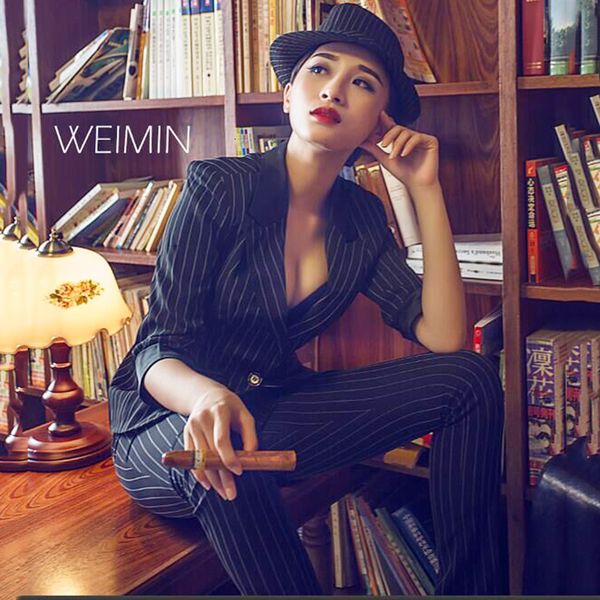 spring and autumn fashions elegant stripe ladies casual fine suit + pants two pieces/sets tb7201 4z0a, Gray
spring and autumn fashions elegant stripe ladies casual fine suit + pants two pieces/sets tb7201 4z0a, Gray