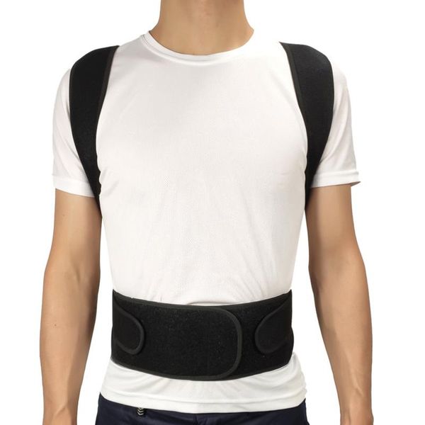 back support adjustable clavicle posture corrector men women upper brace shoulder lumbar belt corset correction, Black;blue
back support adjustable clavicle posture corrector men women upper brace shoulder lumbar belt corset correction, Black;blue