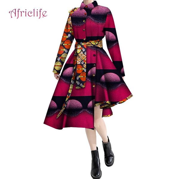 african shirt dress women 2021 long sleeve plus size with belt african women clothing wax cotton irregular skirt wy6357, Red
african shirt dress women 2021 long sleeve plus size with belt african women clothing wax cotton irregular skirt wy6357, Red
