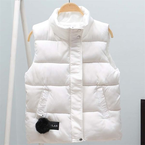 women vest mandarin collar sleeveless short coat women jacket waistcoat female plus size chalecos para mujer autumn winter 211006, Black;white
women vest mandarin collar sleeveless short coat women jacket waistcoat female plus size chalecos para mujer autumn winter 211006, Black;white
