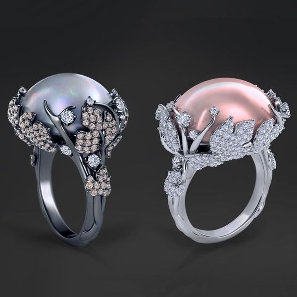 cluster rings bohemian large grey and pink opal ring mini crystal zircon pave flower engagement band for women female gift d5m626, Golden;silver
cluster rings bohemian large grey and pink opal ring mini crystal zircon pave flower engagement band for women female gift d5m626, Golden;silver