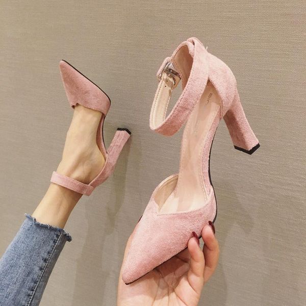 dress shoes fashion women's high heels suede shallow mouth pointy show thin one word buckle single shoe increased, Black
dress shoes fashion women's high heels suede shallow mouth pointy show thin one word buckle single shoe increased, Black