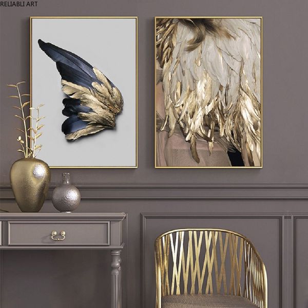 nordic golden and black wing wall art canvas paintings abstract leaves wall art prints and posters for living room home decor
nordic golden and black wing wall art canvas paintings abstract leaves wall art prints and posters for living room home decor