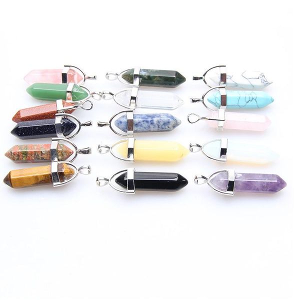 charms multicolor healing point chakra pendants hexagonal quartz crystals shape stone diy pendulum beads for jewelry making free, Bronze;silver
charms multicolor healing point chakra pendants hexagonal quartz crystals shape stone diy pendulum beads for jewelry making free, Bronze;silver