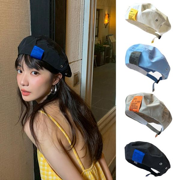 berets women girl patch beret artist spring cotton cap beanie hat cool hats color contrastr summer outdoor travel, Blue;gray
berets women girl patch beret artist spring cotton cap beanie hat cool hats color contrastr summer outdoor travel, Blue;gray