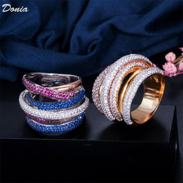cluster rings donia jewelry european and american fashion multilayer volumetric ring micro inlaid zircon exaggerated, Golden;silver
cluster rings donia jewelry european and american fashion multilayer volumetric ring micro inlaid zircon exaggerated, Golden;silver