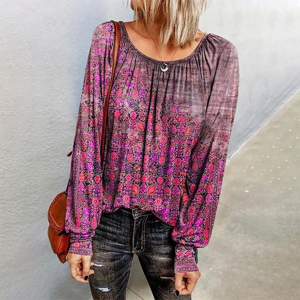 women's blouses & shirts autumn women 2021 fashion vintage print casual lantern long sleeve o-neck ruffles blusas feminina, White
women's blouses & shirts autumn women 2021 fashion vintage print casual lantern long sleeve o-neck ruffles blusas feminina, White
