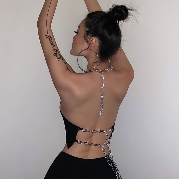 no-back tank fancy chain tools thin-fit little female strap all-match halter vest club ejm8, White
no-back tank fancy chain tools thin-fit little female strap all-match halter vest club ejm8, White