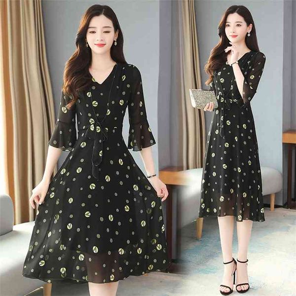 elegant fashion black print chiffon midi dress summer 2xl plus size vintage runway women bodycon party vestidos 210528, Black;gray
elegant fashion black print chiffon midi dress summer 2xl plus size vintage runway women bodycon party vestidos 210528, Black;gray