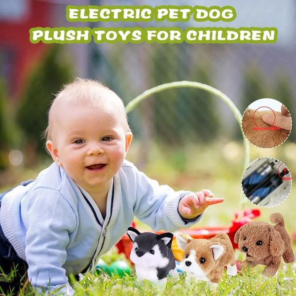 Realistic Teddy Simulation Dog Smart Called Walking Electric Plush Toy Teddy Robot Dog Child Toy Puppy Plush
Realistic Teddy Simulation Dog Smart Called Walking Electric Plush Toy Teddy Robot Dog Child Toy Puppy Plush