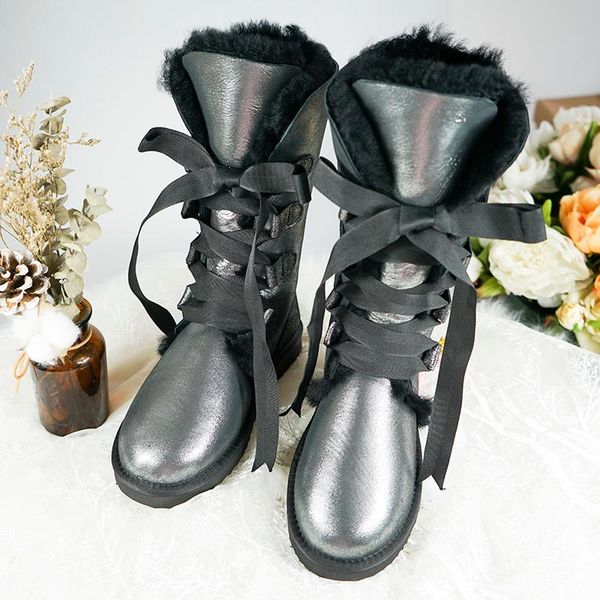boots 2021 high snow genuine sheepskin real fur 100% wool women winter lace brand large size, Black
boots 2021 high snow genuine sheepskin real fur 100% wool women winter lace brand large size, Black