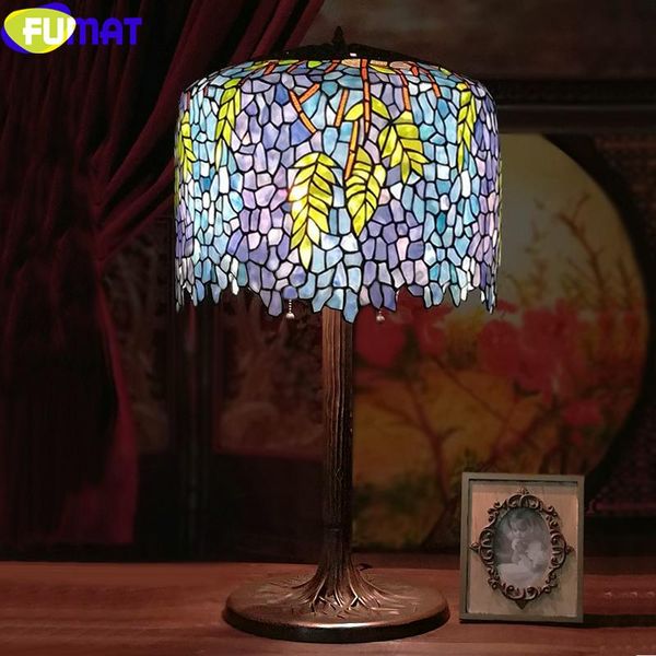 table lamps fumat wisteria stained glass tiffany style copper bases pink flower green leaf handcraft desk lamp art decor lights
table lamps fumat wisteria stained glass tiffany style copper bases pink flower green leaf handcraft desk lamp art decor lights