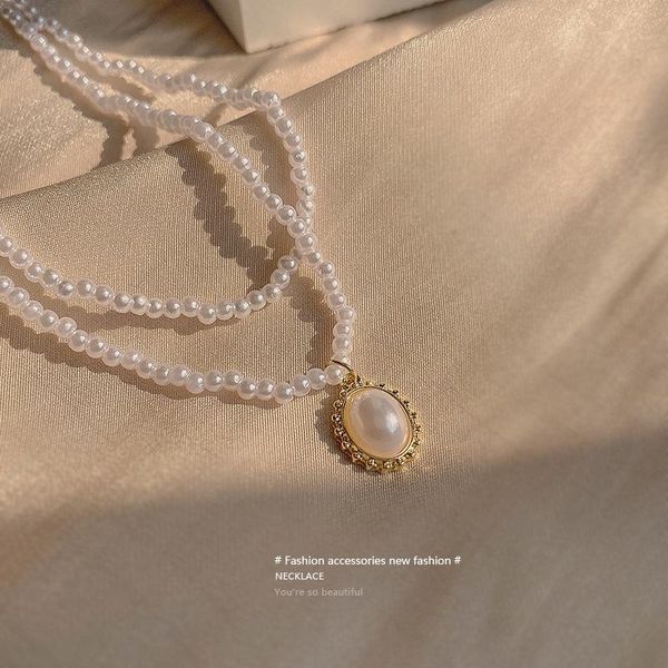 chokers carerjew vintage double layer pearl necklaces for women choker wild fashion clavicle chain party female necklace collar jewelry, Golden;silver
chokers carerjew vintage double layer pearl necklaces for women choker wild fashion clavicle chain party female necklace collar jewelry, Golden;silver