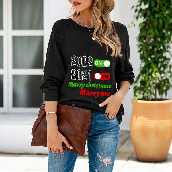 women long sleeve t-shirts autumn winter female round collar tees casual sport loose street wear pullovers christmas pattern english letters, White
women long sleeve t-shirts autumn winter female round collar tees casual sport loose street wear pullovers christmas pattern english letters, White