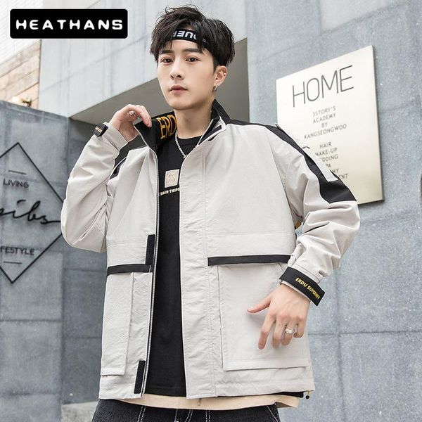 men's jackets hip hop patchwork jacket color contrast coat 100% cotton male stand letter embroidery spring autumn casual clothes, Black;brown
men's jackets hip hop patchwork jacket color contrast coat 100% cotton male stand letter embroidery spring autumn casual clothes, Black;brown